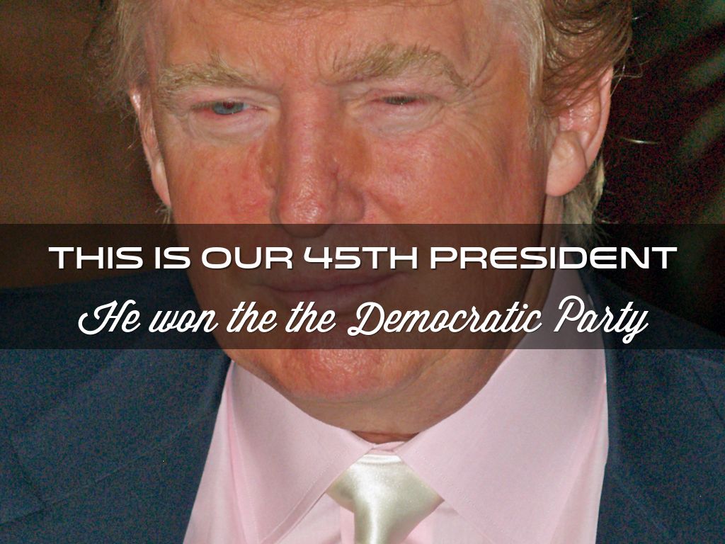 An Appropriate Donald Trump Slide