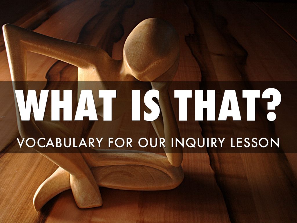 Engineering Inquiry vocabulary