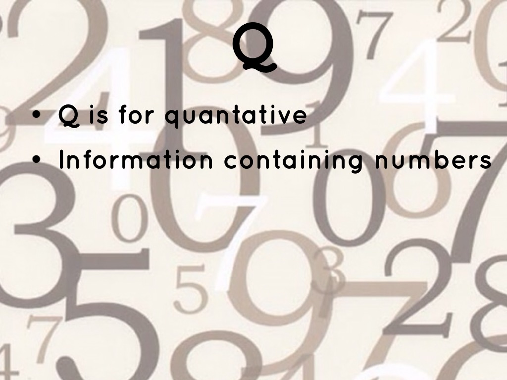 Q Numbers Examples Abc Book by Honesty