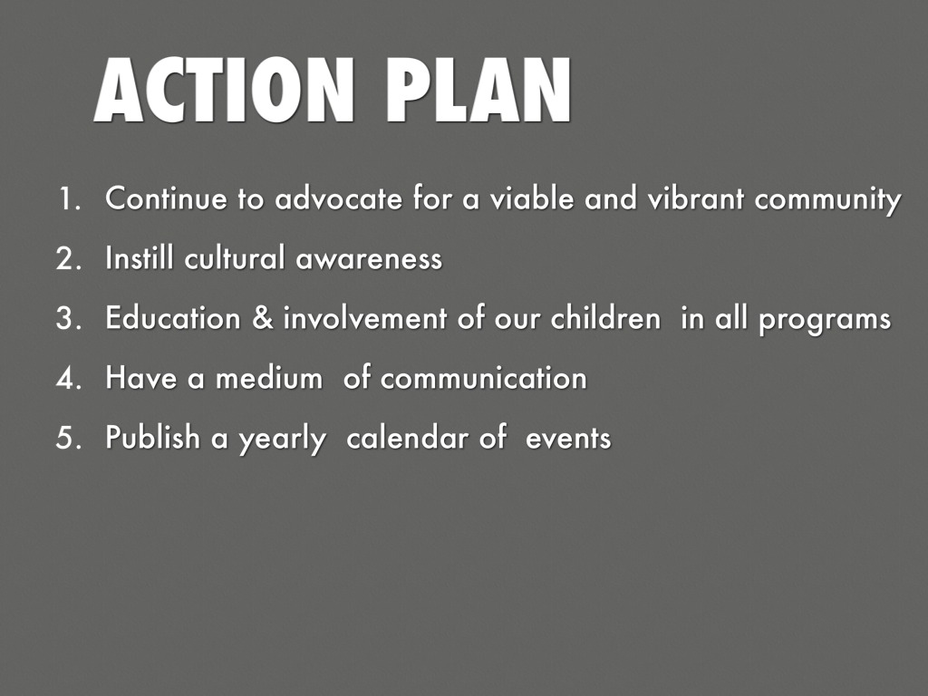 Community Action Plan by Mo Jarju