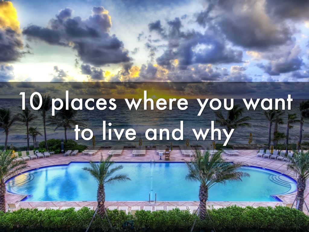 Where People Live And Why