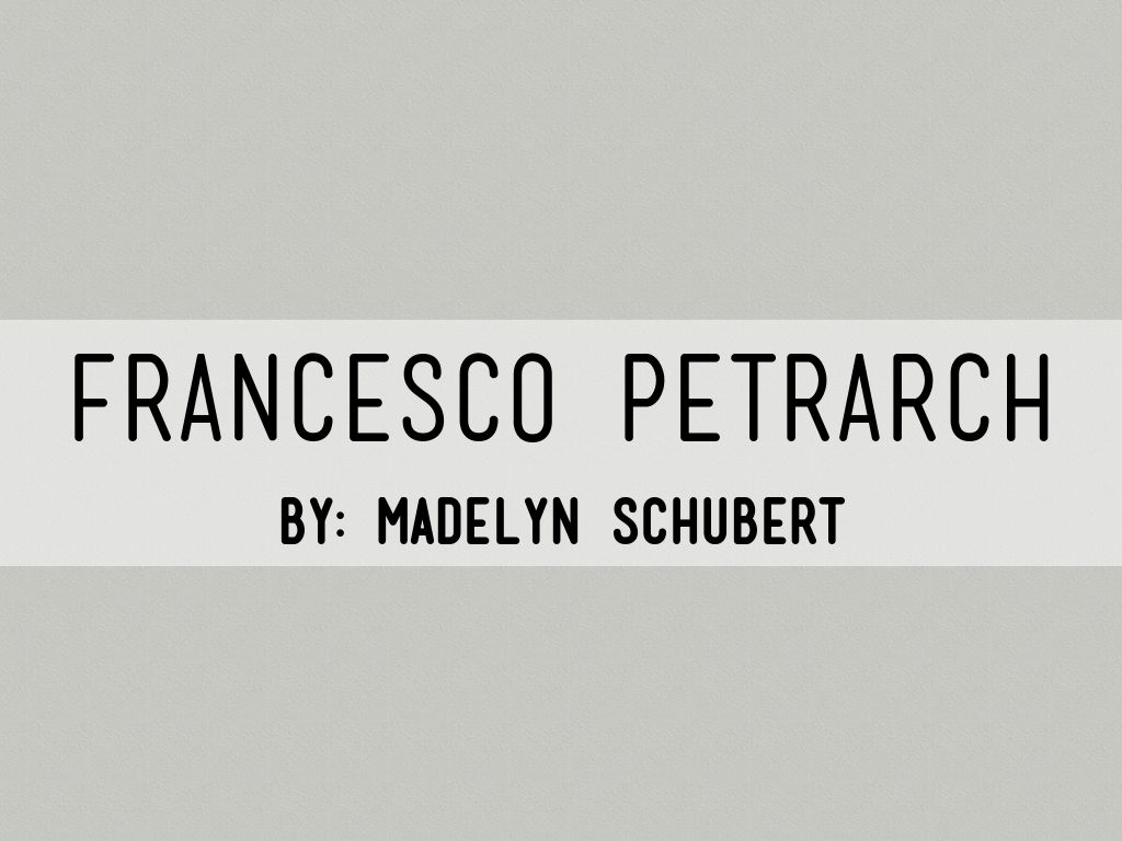 Francesco Petrarch