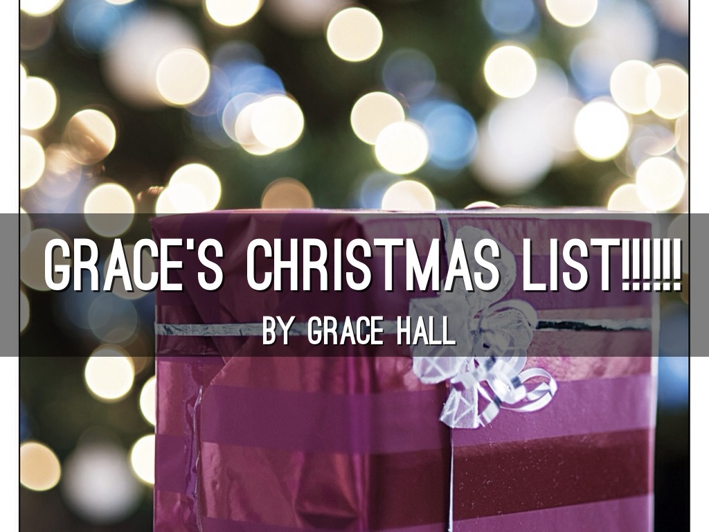 Christmas List Grace
