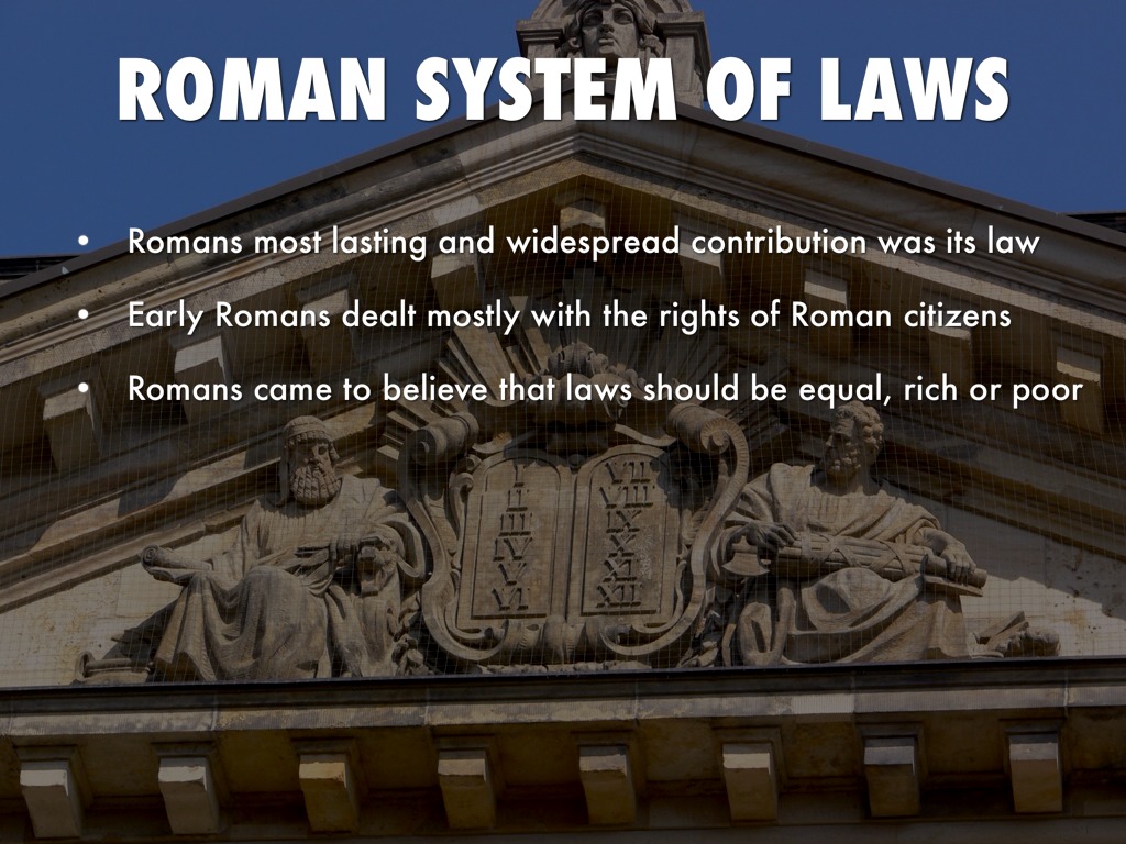 Roman System Of Law by laurenmerlene