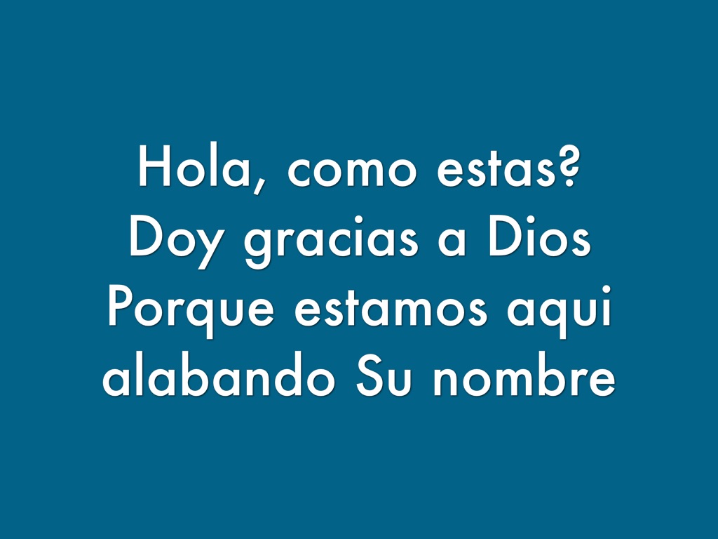 Hola Como Estas