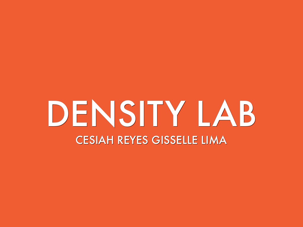 Density Lab