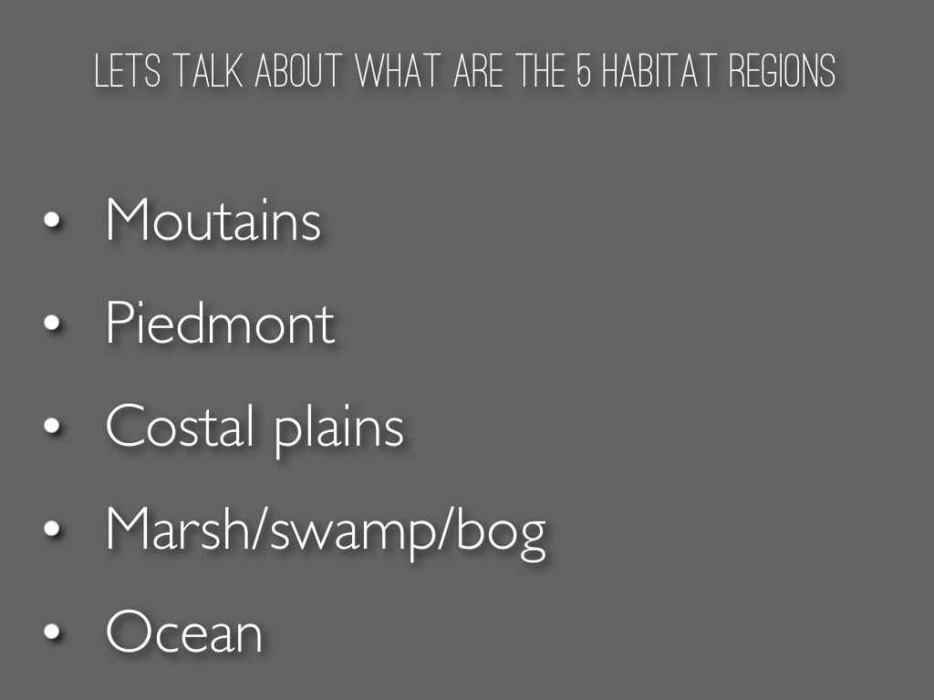 piedmont habitat