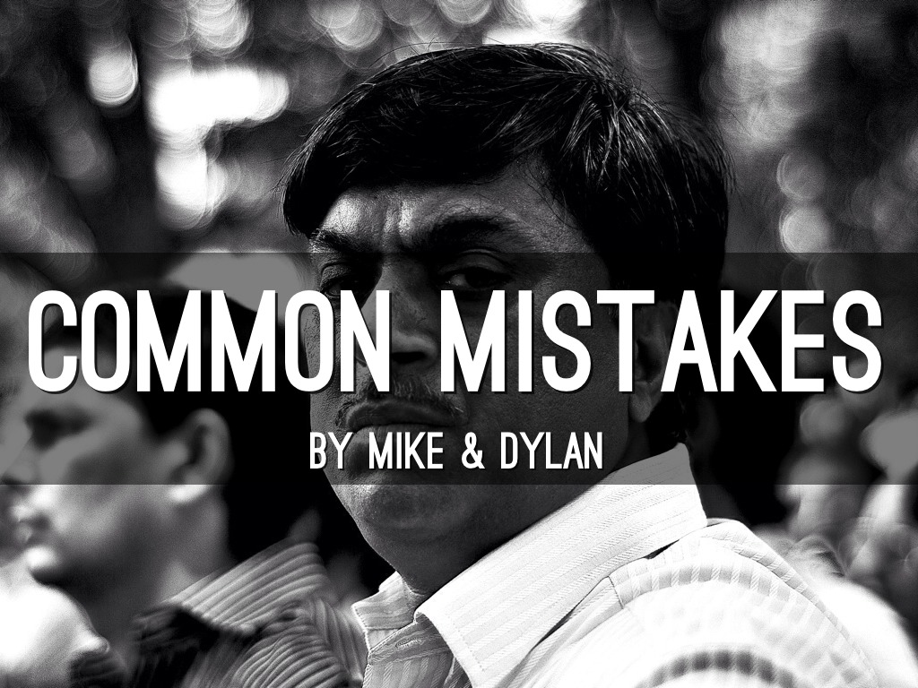Common Mistakes