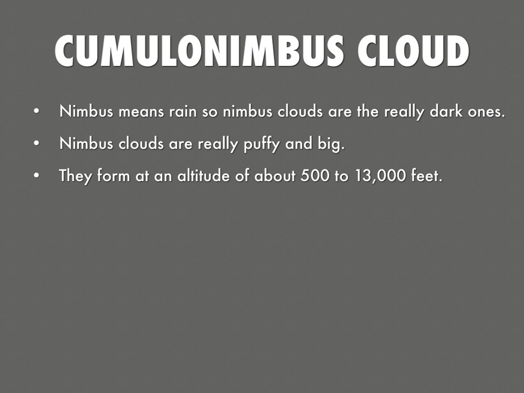 difference between nimbus and cumulus
