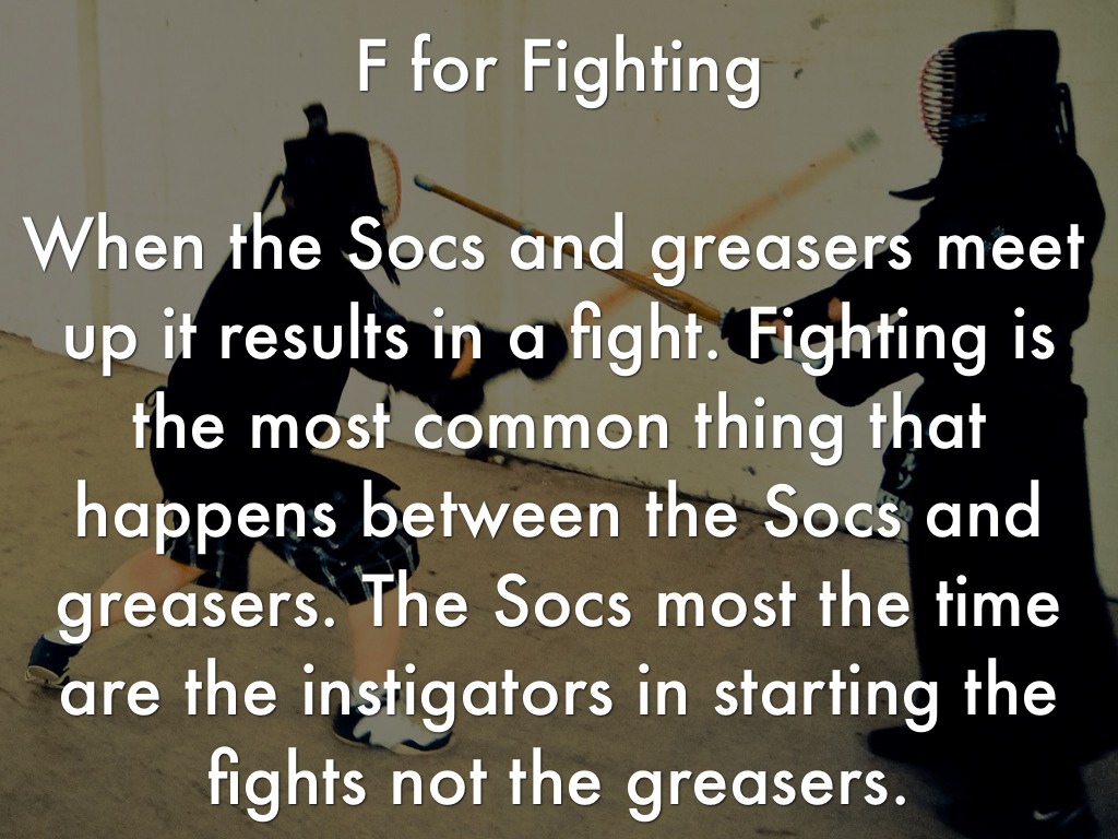 Greasers And Socs Fighting