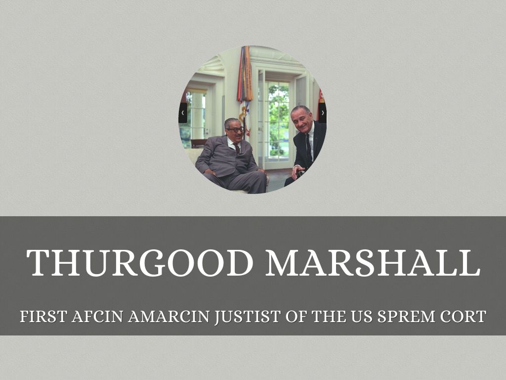 When was thurgood marshall born image