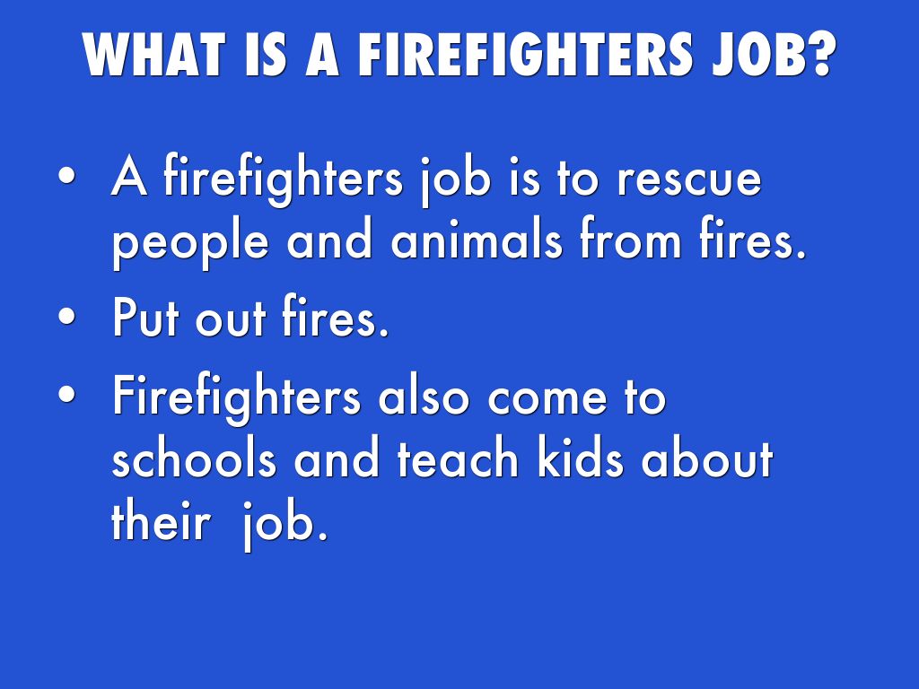 FIREFIGHTERS! by A O