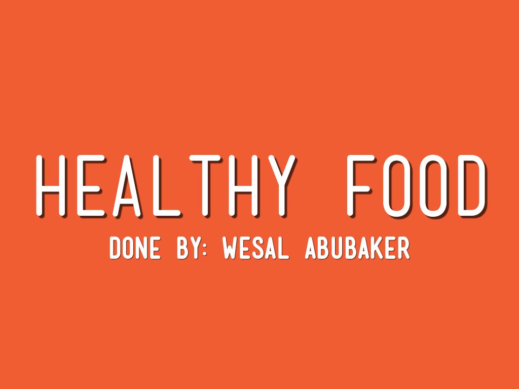 Healthy Food