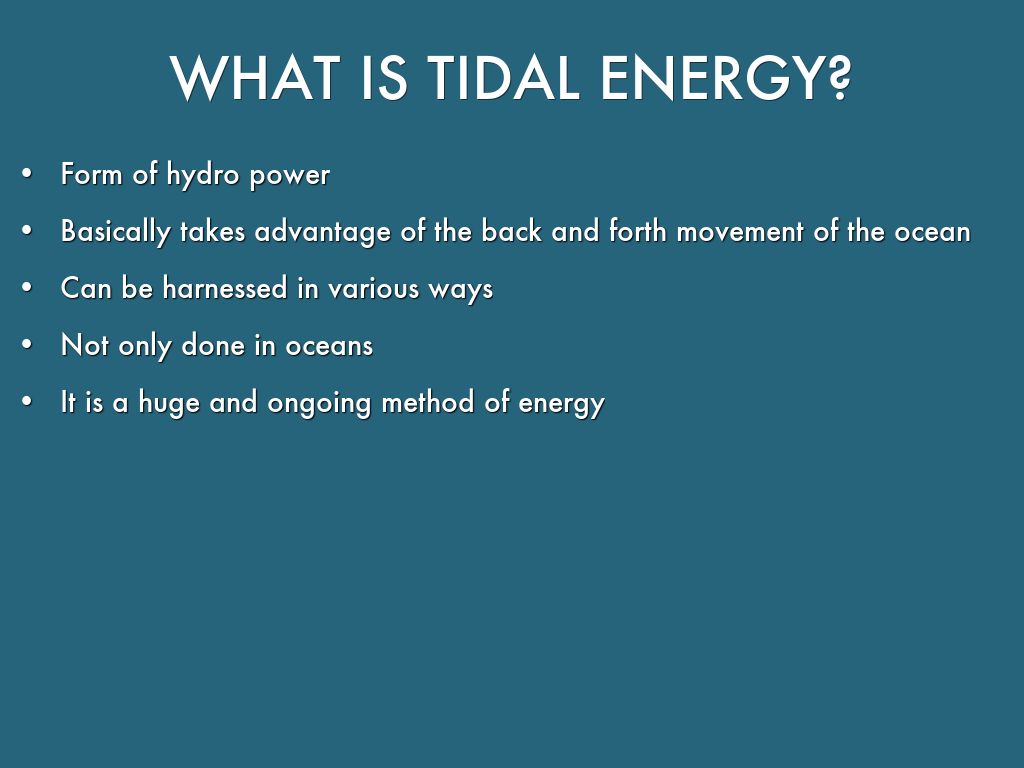 disadvantages of tidal power