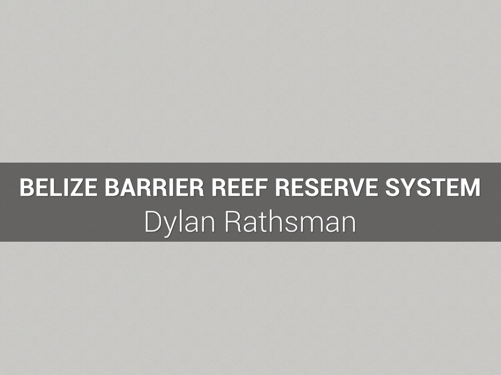 Belize Barrier Reef Reserve System