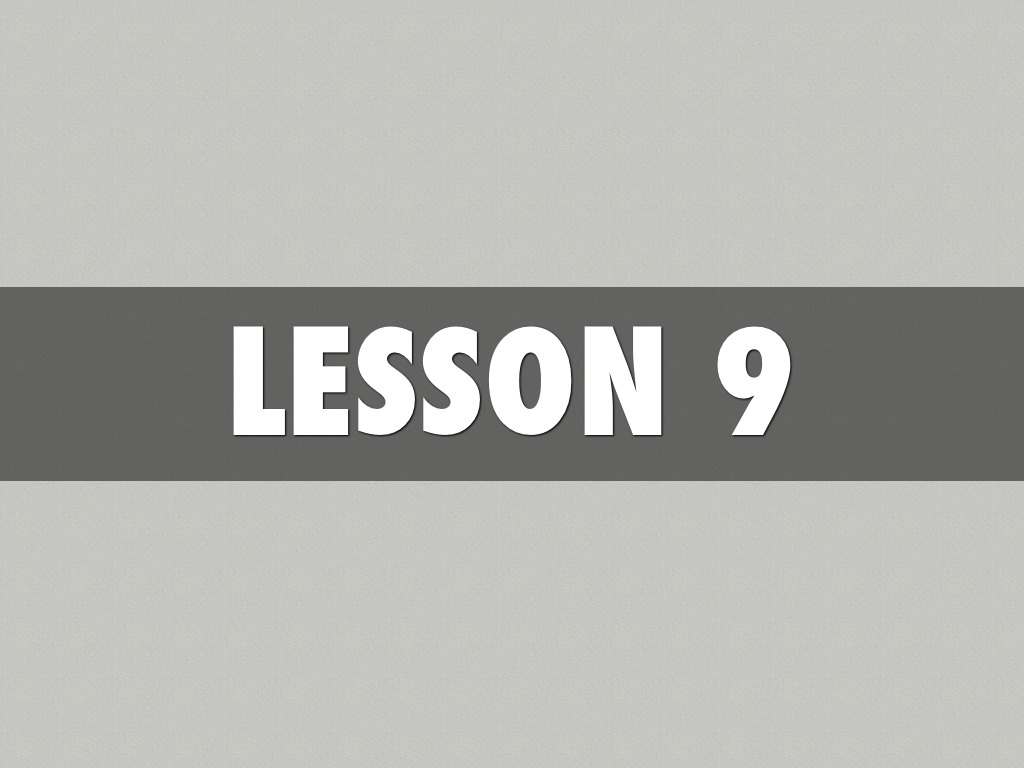 Lesson 9 Vocabulary