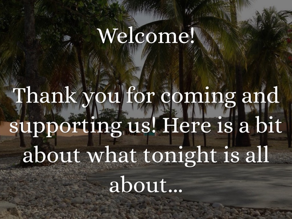 Haiti Fundraiser Slides