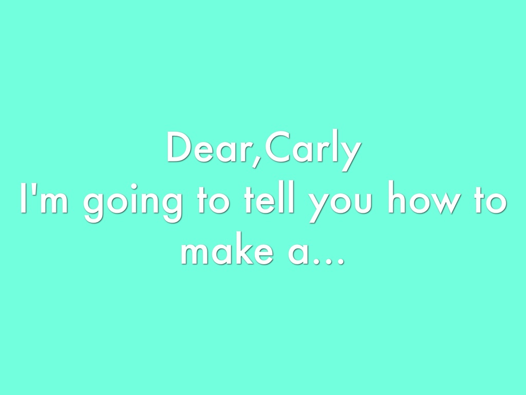 Dear,Carly Bea