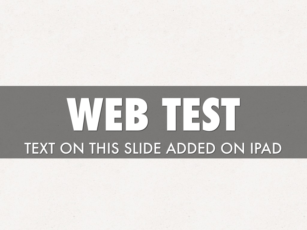 Web Test