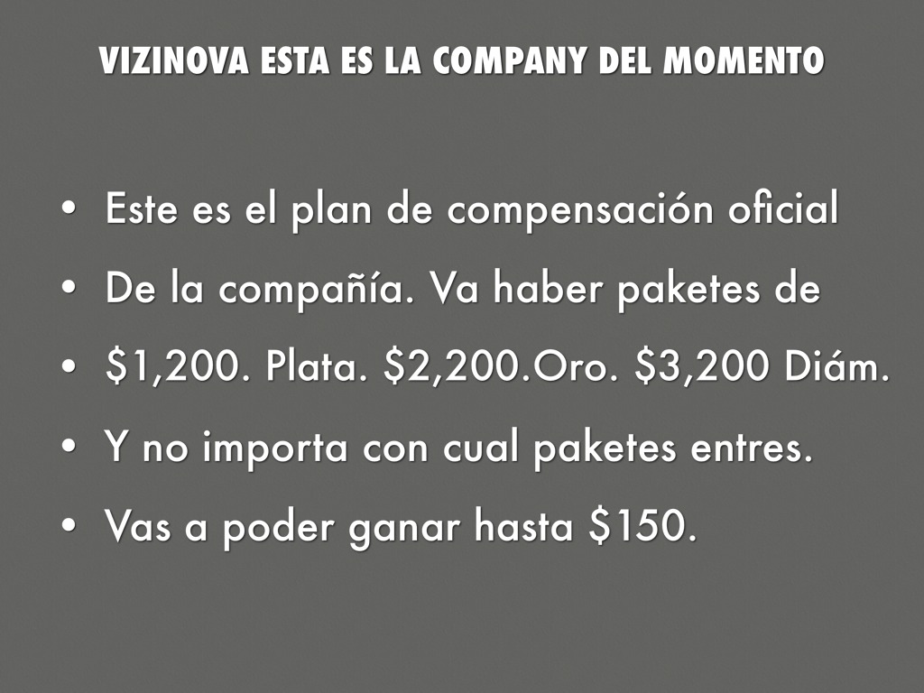 VIZINOVA, NOVA COMPANIA.