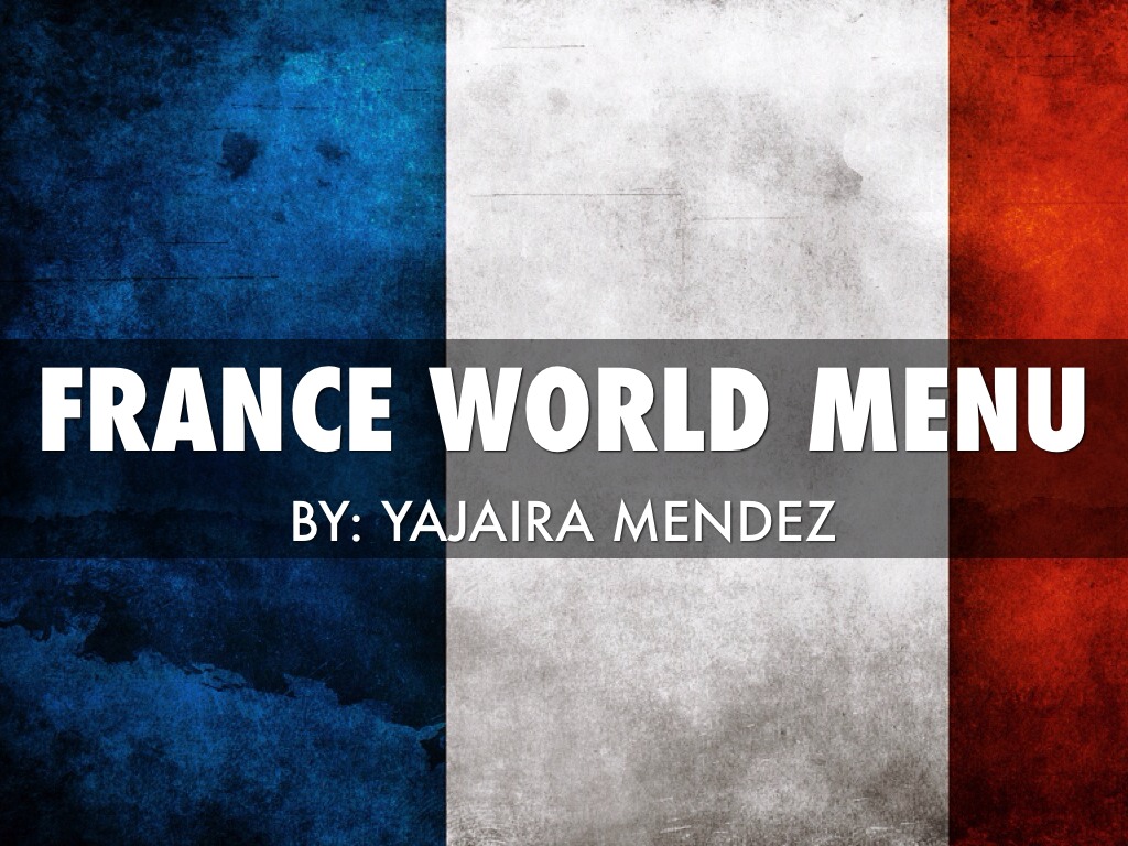 France World Menu