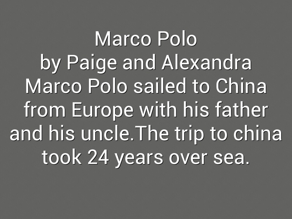 Marco Polo