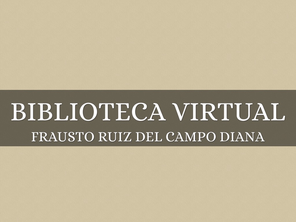 biblioteca virtual