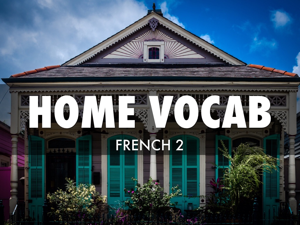 French Home Vocab