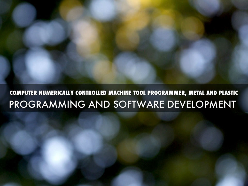 Computer Numerically Controlled Machine Tool Programme