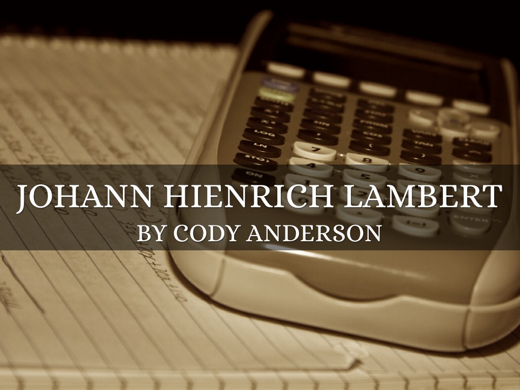 Johann Heinrich Lambert