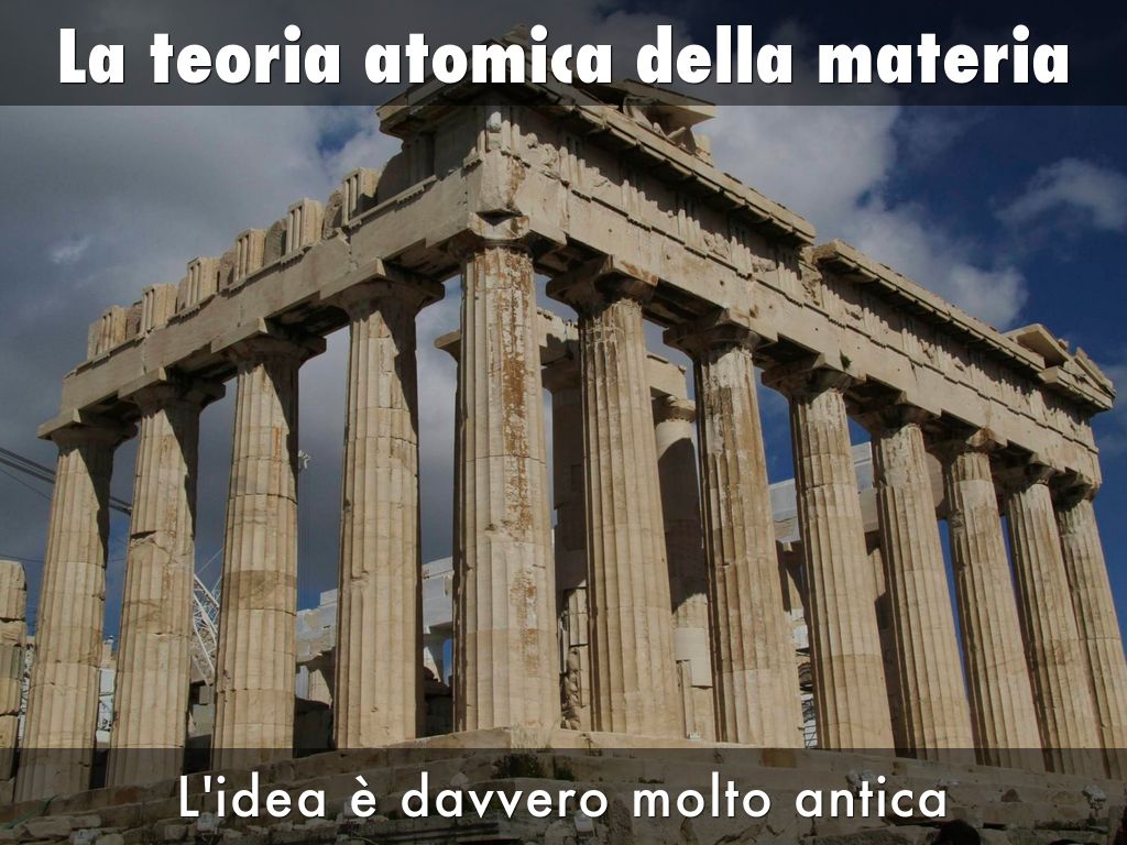 La teoria atomica della materia