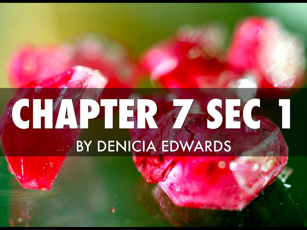 Chapter 7 Section 1