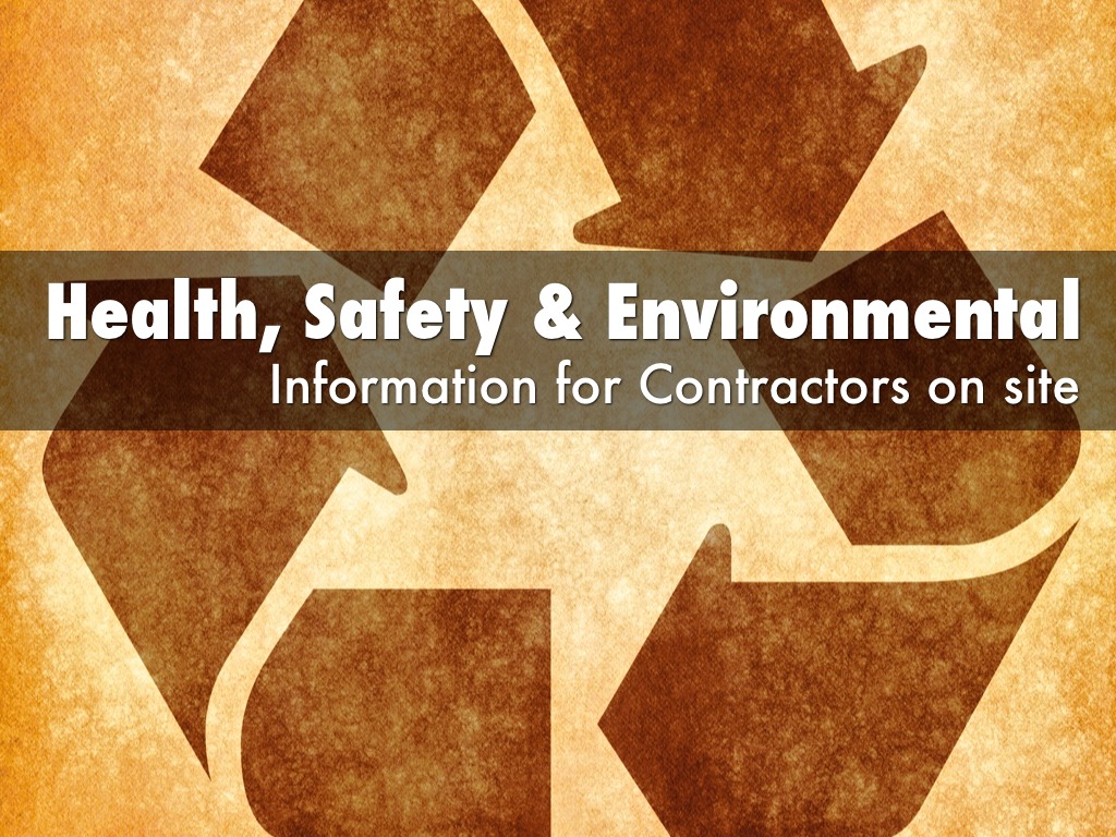 HS&E Info For Contractors On Site