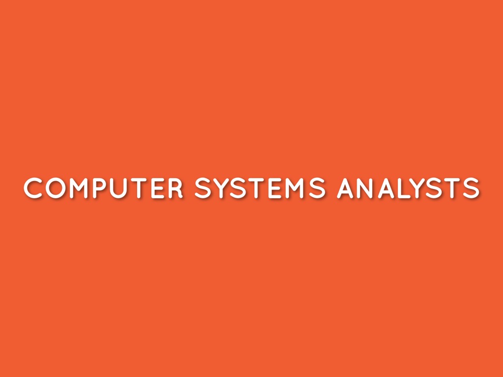 Computer Systems Analysts by Victor Cedillo