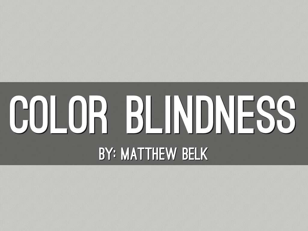 Colorblindness
