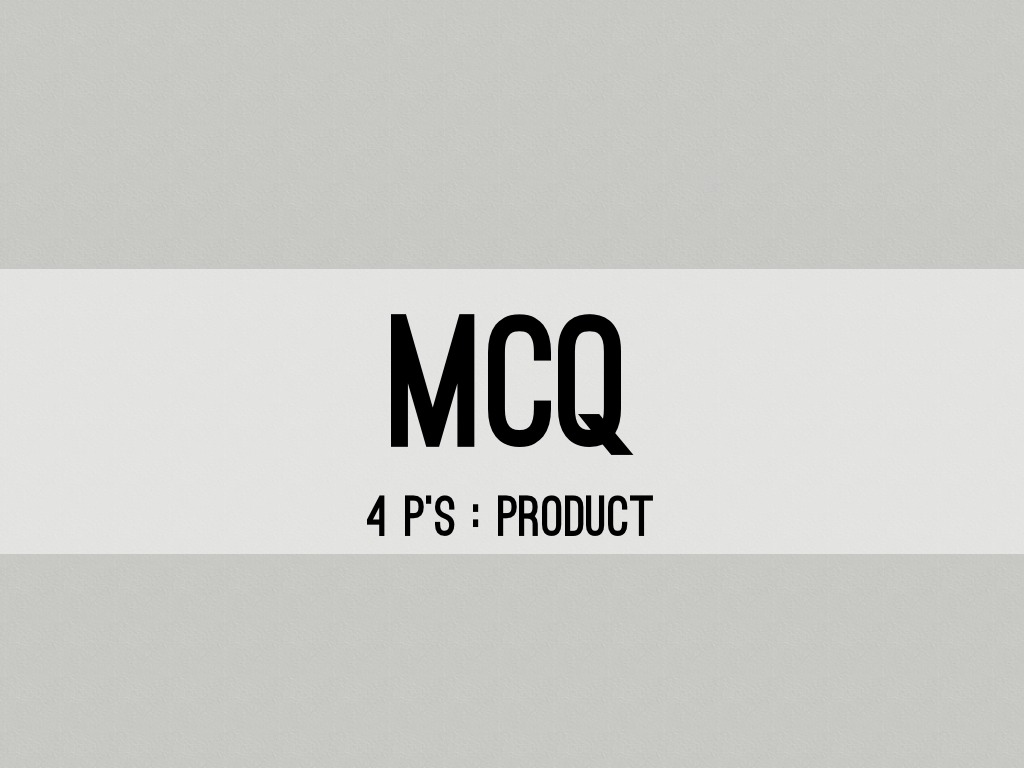 McQ PRODUCT