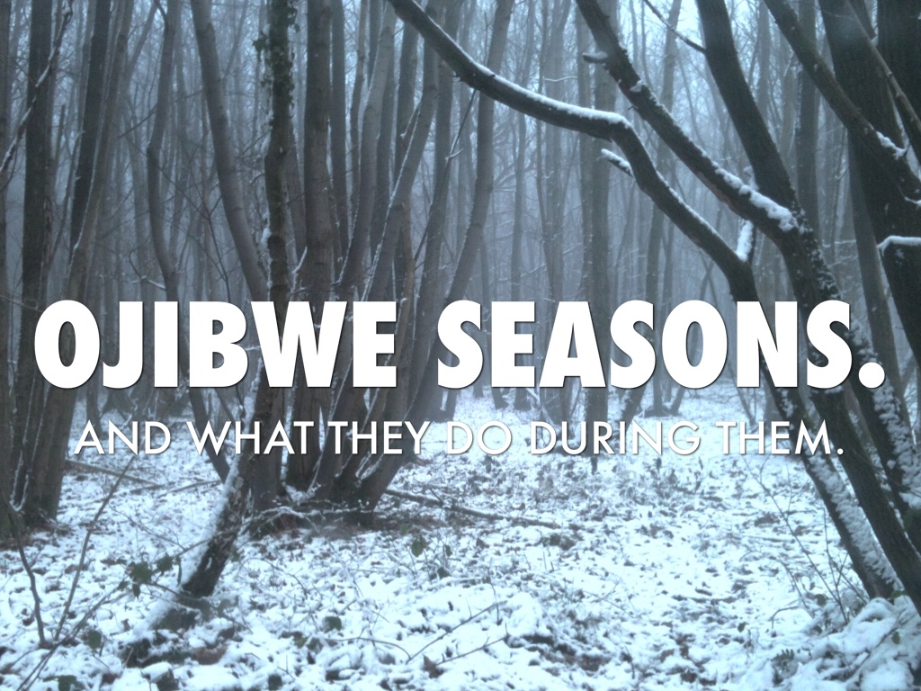 Ojbwe Seasons.