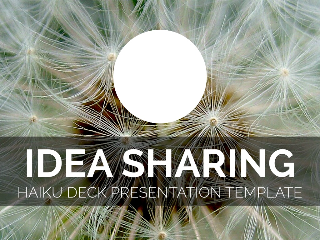 Kopie von Idea Sharing Presentation Template