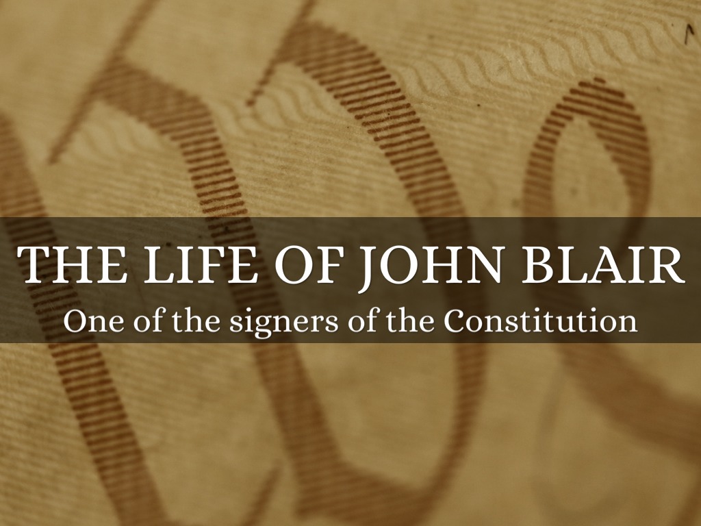 John Blair Timeline