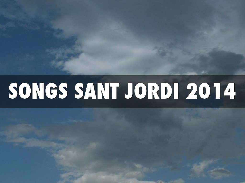 SONGS Part 1. ST JORDI 2014