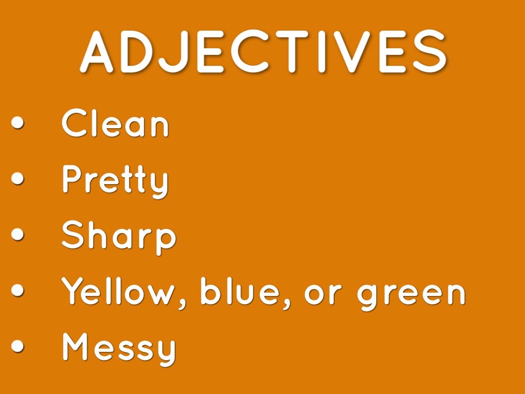 Nouns and Adjectives by Michelle Moncibaiz