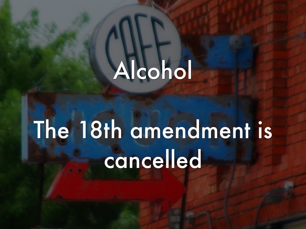 the 18th amendment the 18th amendment