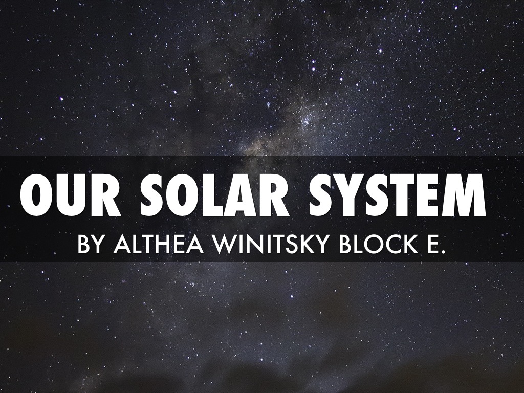 Our Solar System 