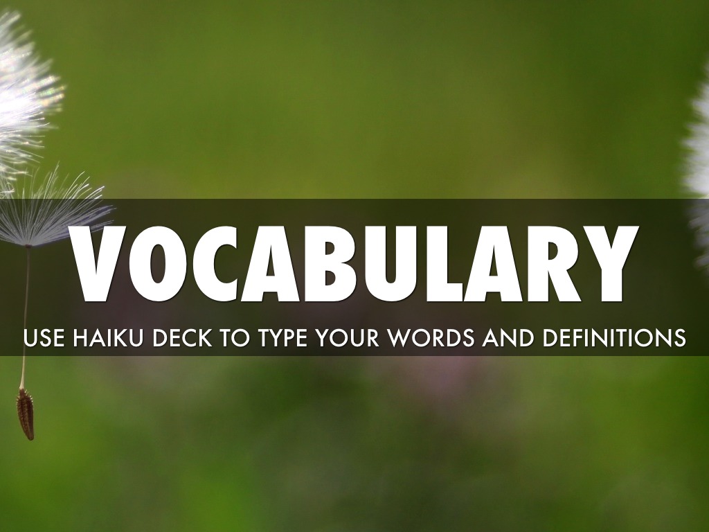 Vocab Assignment- Theatre Arts