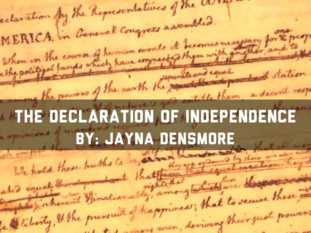 The Declaration of Independence 