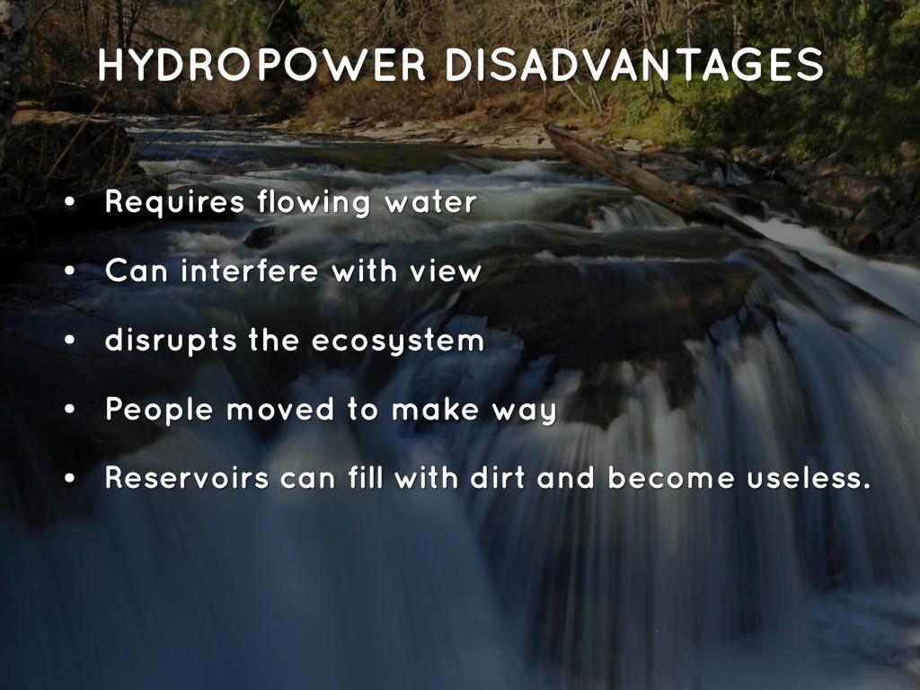 Hydropower Disadvantages