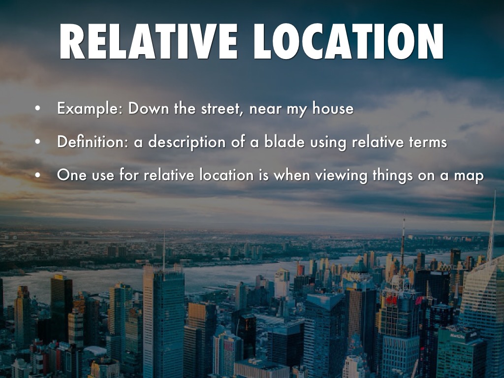 Relative Location Definition
