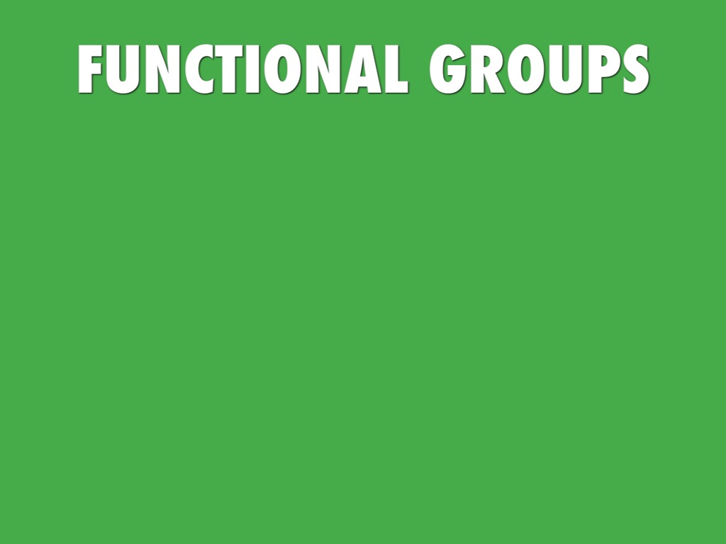 Functional Groups