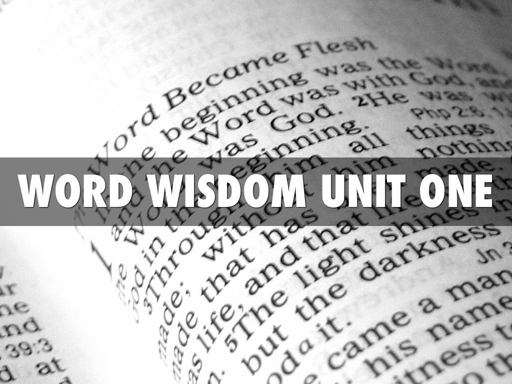 Word Wisdom Unit 1