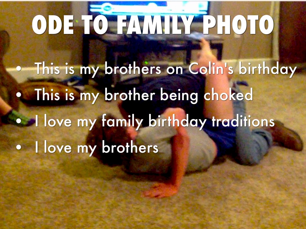 Ode To Family Photo